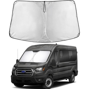 Econour Windshield Sun Shade Compatible for Rivian R1S R1T 2022-2025 2026 | Sun Visor for Front Windshield & Window Sun Shade Cover, UV Heat Blocker & Protector, Car Accessories(For Ford Transit 2015 – 2026)