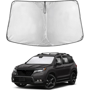 Econour Windshield Sun Shade Compatible for Rivian R1S R1T 2022-2025 2026 | Sun Visor for Front Windshield & Window Sun Shade Cover, UV Heat Blocker & Protector, Car Accessories(For Honda Passport (2019 – 2025))