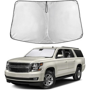 Econour Windshield Sun Shade Compatible for Rivian R1S R1T 2022-2025 2026 | Sun Visor for Front Windshield & Window Sun Shade Cover, UV Heat Blocker & Protector, Car Accessories(for Chevrolet Suburban 2015–2020)
