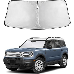 Econour Windshield Sun Shade Compatible for Rivian R1S R1T 2022-2025 2026 | Sun Visor for Front Windshield & Window Sun Shade Cover, UV Heat Blocker & Protector, Car Accessories(for ford Bronco Sport 2021–2026)