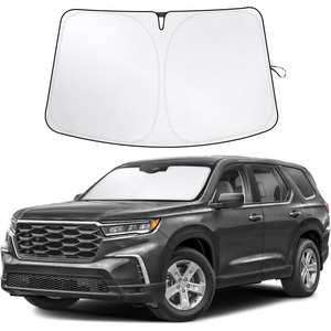 Econour Windshield Sun Shade Compatible for Rivian R1S R1T 2022-2025 2026 | Sun Visor for Front Windshield & Window Sun Shade Cover, UV Heat Blocker & Protector, Car Accessories(For Honda Pilot (2016-2025))