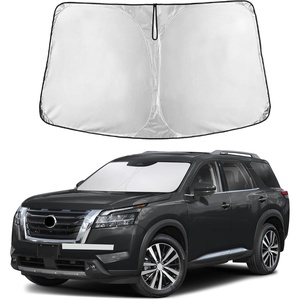 Econour Windshield Sun Shade Compatible for Rivian R1S R1T 2022-2025 2026 | Sun Visor for Front Windshield & Window Sun Shade Cover, UV Heat Blocker & Protector, Car Accessories(for Nissan Pathfinder 2022–2026)