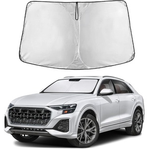 Econour Windshield Sun Shade Compatible for Rivian R1S R1T 2022-2025 2026 | Sun Visor for Front Windshield & Window Sun Shade Cover, UV Heat Blocker & Protector, Car Accessories(for Audi Q8 (2019–2026))