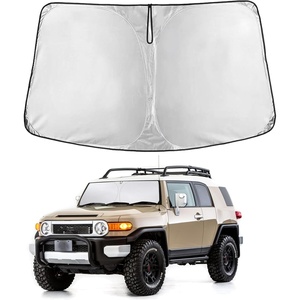 Econour Windshield Sun Shade Compatible for Rivian R1S R1T 2022-2025 2026 | Sun Visor for Front Windshield & Window Sun Shade Cover, UV Heat Blocker & Protector, Car Accessories(For Toyota FJCruiser (2007 – 2014))