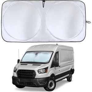Econour Windshield Sun Shade for Ford E-Transit 2015-2026, Sunshade for Front Window & Windshield Sun Visor, UV Rays Heat Blocker & Protector, Van Accessories(XXX-Large)