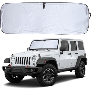 Econour Windshield Sun Shade for Ford E-Transit 2015-2026, Sunshade for Front Window & Windshield Sun Visor, UV Rays Heat Blocker & Protector, Van Accessories(Jeep)