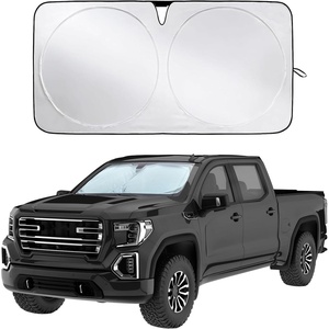 Econour Windshield Sun Shade for Ford E-Transit 2015-2026, Sunshade for Front Window & Windshield Sun Visor, UV Rays Heat Blocker & Protector, Van Accessories(Truck)