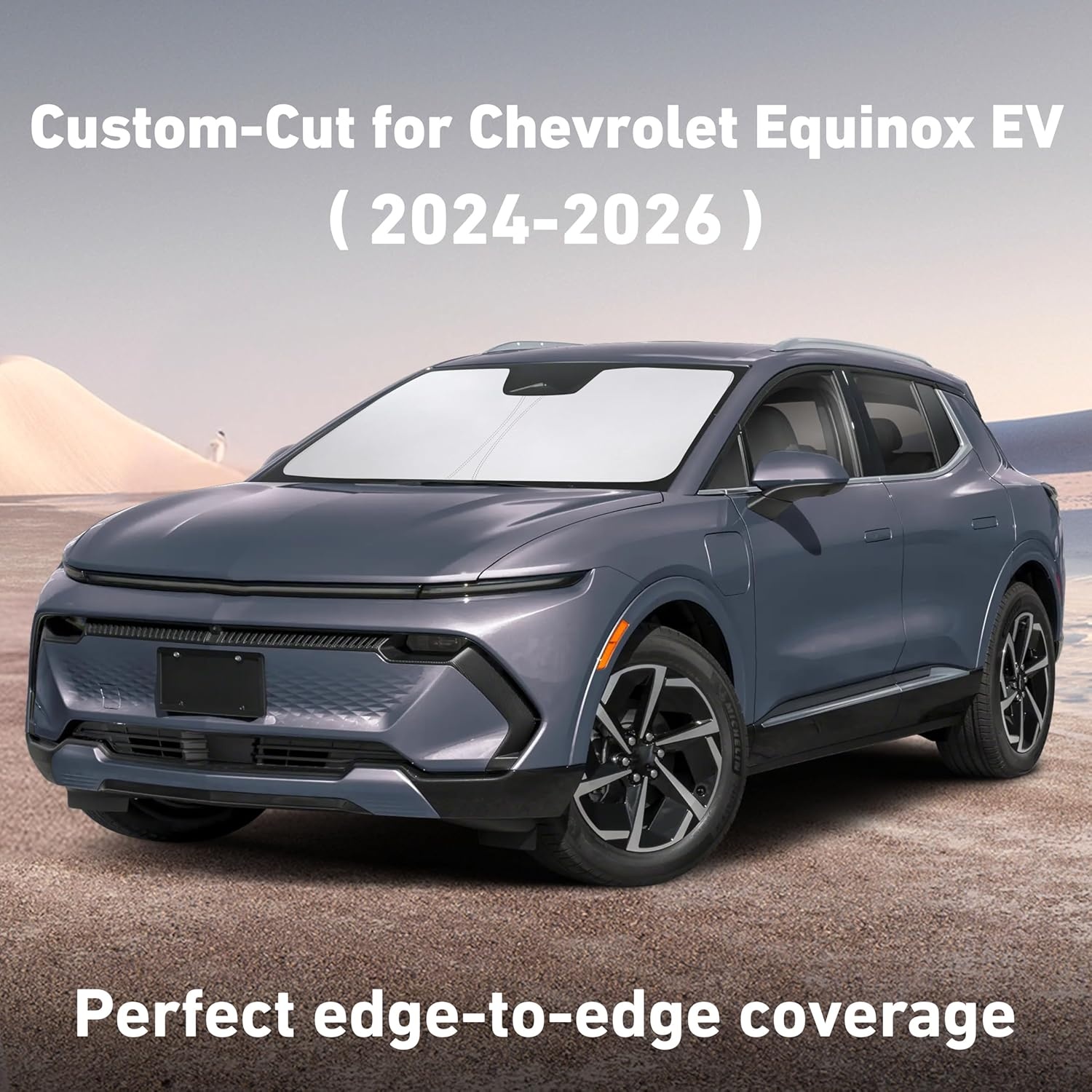 image:imageEcoNour Windshield Sunshade Compatible for Chevrolet Equinox EV 20242026 Sun Visor for Front Windshield amp Window Sun Shade Cover UV Heat Blocker amp Protector Car Accessories