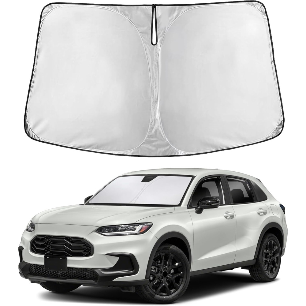 image:imageEcoNour Windshield Sunshade Compatible Compatible for Honda HRV 20232026  Sun Visor for Front Windshield amp Window Sun Shade Cover UV Heat Blocker amp Protector Car Accessories
