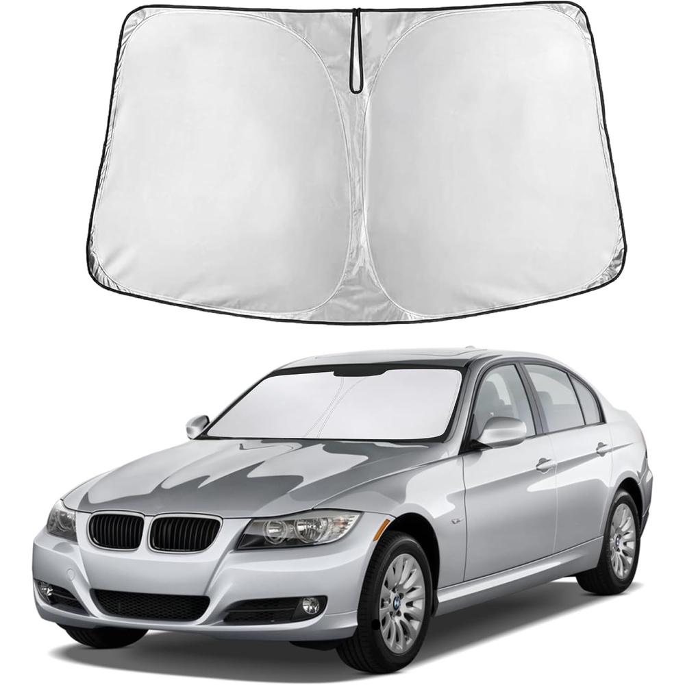 image:imageEcoNour Windshield Sunshade Compatible for BMW 3 Series 20062009 2010 2011 Sun Visor for Front Windshield amp Window Sun Shade Cover UV Heat Blocker amp Protector Car Accessories