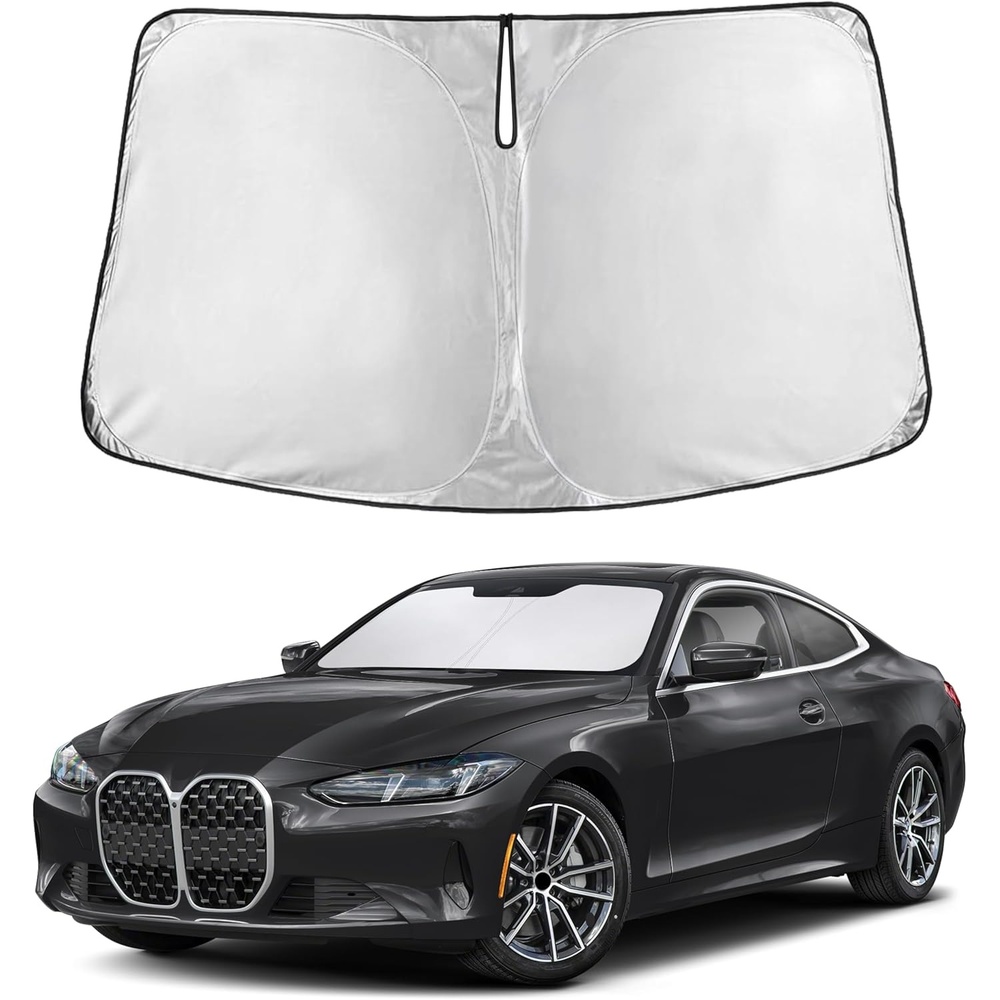 image:imageEcoNour Windshield Sunshade Compatible for BMW 4 Series 20212023 2024 2025 Sun Visor for Front Windshield amp Window Sun Shade Cover UV Heat Blocker amp Protector Car Accessories
