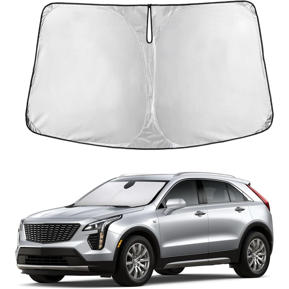 image:imageEcoNour Windshield Sunshade Compatible for Cadillac XT4 20192023 2024 2025 Sun Visor for Front Windshield amp Window Sun Shade Cover UV Heat Blocker amp Protector Car Accessories