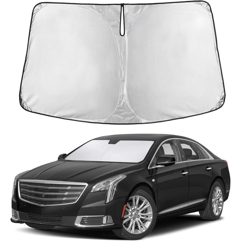 image:imageEcoNour Windshield Sunshade Compatible for Cadillac XTS 20132017 2018 2019 Sun Visor for Front Windshield amp Window Sun Shade Cover UV Heat Blocker amp Protector Car Accessories