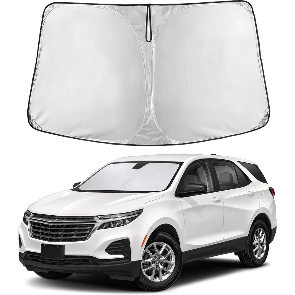 image:imageEcoNour Windshield Sunshade Compatible for Chevrolet Equinox 20182023 2024  Sun Visor for Front Windshield amp Window Sun Shade Cover UV Heat Blocker amp Protector Car Accessories
