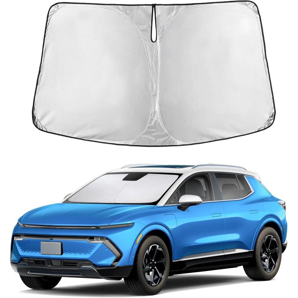 image:imageEcoNour Windshield Sunshade Compatible for Chevrolet Equinox EV 20242026 Sun Visor for Front Windshield amp Window Sun Shade Cover UV Heat Blocker amp Protector Car Accessories