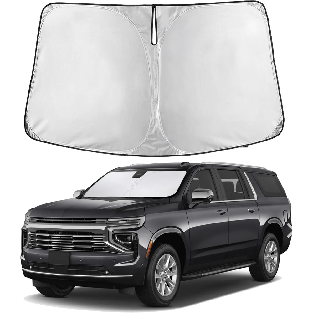 image:imageEcoNour Windshield Sunshade Compatible for Chevrolet Suburban 20212025  Sun Visor for Front Windshield amp Window Sun Shade Cover UV Heat Blocker amp Protector Car Accessories