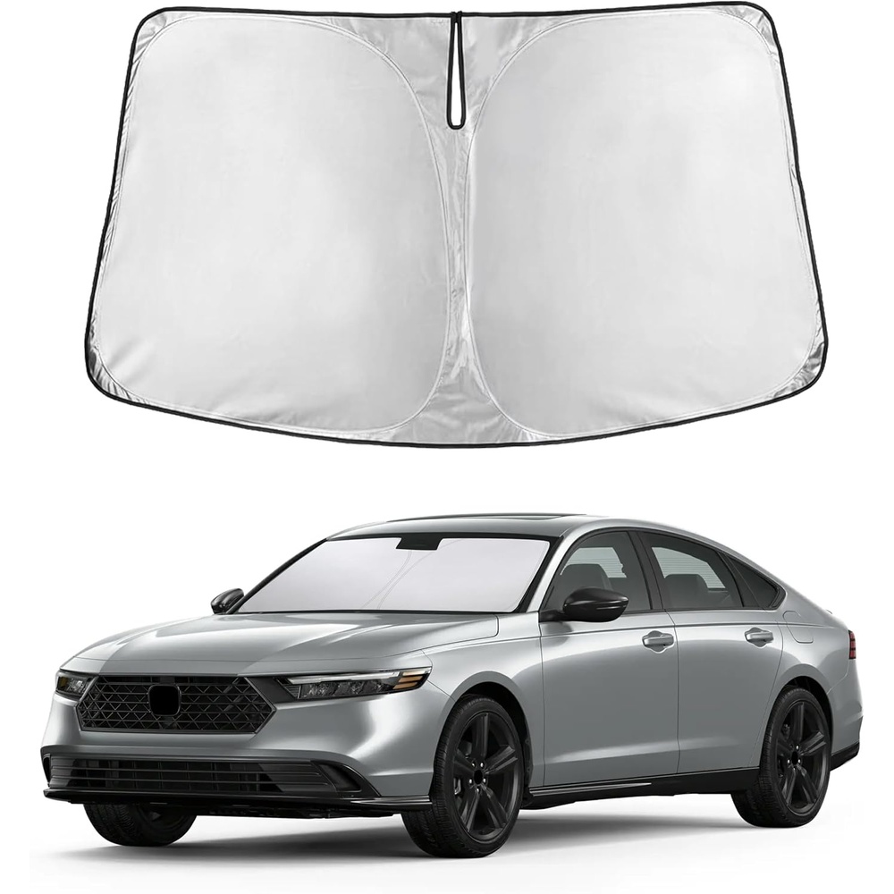 image:imageEcoNour Windshield Sunshade Compatible for Honda Accord 20232024 2025 2026  Sun Visor for Front Windshield amp Window Sun Shade Cover UV Heat Blocker amp Protector Car Accessories