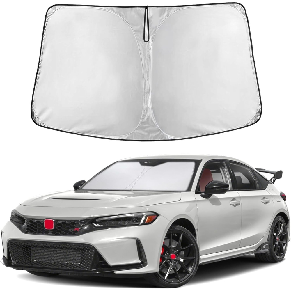 image:imageEcoNour Windshield Sunshade Compatible for Honda Civic 11th Gen 20222026  Including LX Sport EX Touring and Si Window Sun Shade Cover UV Heat Blocker amp Protector Car Accessories