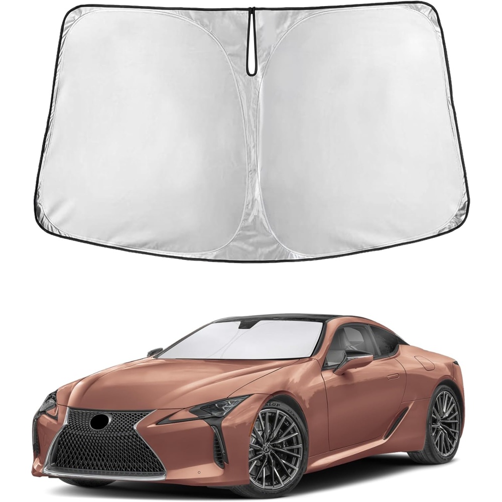 image:imageEcoNour Windshield Sunshade Compatible for Lexus LC 20182022 2023 2024  Sun Visor for Front Windshield amp Window Sun Shade Cover UV Heat Blocker amp Protector Car Accessories