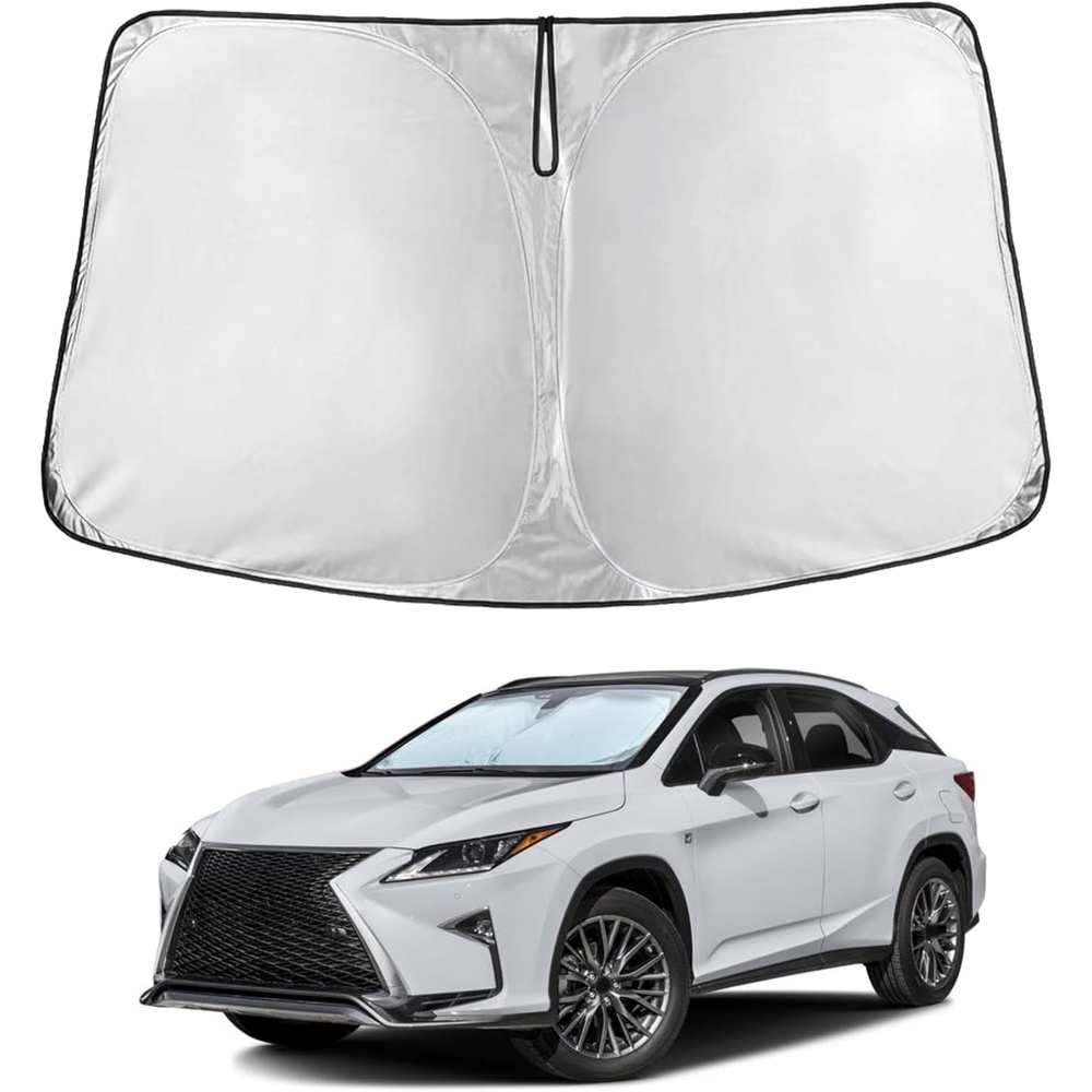 image:imageEcoNour Windshield Sunshade Compatible for Lexus RX 350 450h 20232025 2026  Sun Visor for Front Windshield amp Window Sun Shade Cover UV Heat Blocker amp Protector Car Accessories