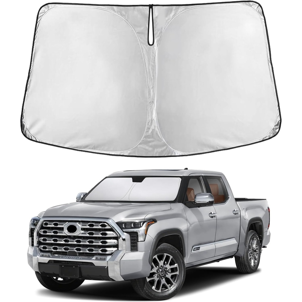image:imageEcoNour Windshield Sunshade Compatible for Toyota Tundra 20222025 2026 SR SR5 Limited Platinum 1794 Edition TRD OffRoad Pro Sun Visor for Front Window Sun Shade Cover Car Accessories