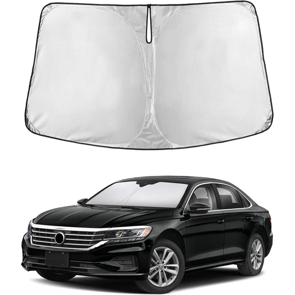 image:imageEcoNour Windshield Sunshade Compatible for Volkswagen VW Passat 20122022 Sun Visor for Front Windshield amp Window Sun Shade Cover UV Heat Blocker amp Protector Car Accessories
