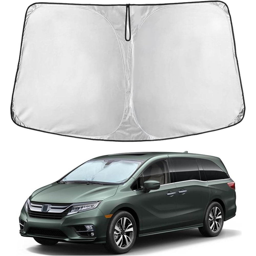 image:imageEconour Windshield Sun Shade Compatible for Honda Odyssey 20182025 2026 LX EX EXL Touring Elite Minivan Window Sunshade Sun Visor Protector Foldable Blocks UV Rays Keep Your Car Cooler