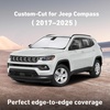 EcoNour Windshield Sunshade Compatible for Jeep Compass 2017-2023 2024 2025 | Sun Visor for Front Windshield & Window Sun Shade Cover, UV Heat Blocker & Protector, Car Accessories