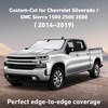 EcoNour Windshield Sunshade for Chevrolet Silverado/GMC Sierra 2014-2019 | 1500 2000 3500 Sun Visor for Front Windshield & Window Sun Shade Cover, UV Heat Blocker & Protector,Car Accessories