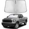 EcoNour Windshield Sun Shade Compatible for Toyota Tundra 2022–2025 2026 | Custom Fit Pickup Truck Front Window Sunshade | Foldable UV & Heat Reflective Sun Visor