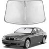 EcoNour Windshield Sunshade Compatible for BMW 7 Series 2001-2005 2006 | Sun Visor for Front Windshield & Window Sun Shade Cover, UV Heat Blocker & Protector, Car Accessories