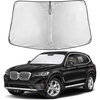 EcoNour Windshield Sunshade Compatible for BMW X3 2018-2024, 2025, 2026 | Including sDrive30i, xDrive30i, M40i, and Hybrid Trims, Sun Visor for Front Window Sun Shade Cover, Car Accessories