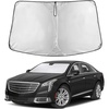 EcoNour Windshield Sunshade Compatible for Cadillac XTS 2013-2017 2018 2019 | Sun Visor for Front Windshield & Window Sun Shade Cover, UV Heat Blocker & Protector, Car Accessories