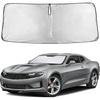 EcoNour Windshield Sunshade Compatible for Chevrolet Camaro 2016-2024 2025 | Sun Visor for Front Windshield & Window Sun Shade Cover, UV Heat Blocker & Protector, Car Accessories