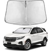 EcoNour Windshield Sunshade Compatible for Chevrolet Equinox 2018-2023 2024 | Sun Visor for Front Windshield & Window Sun Shade Cover, UV Heat Blocker & Protector, Car Accessories