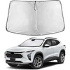 EcoNour Windshield Sunshade Compatible for Chevrolet Trax 2024 2025 2026 | Sun Visor for Front Windshield & Window Sun Shade Cover, UV Heat Blocker & Protector, Car Accessories