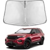 EcoNour Windshield Sunshade Compatible for Ford Explorer 2020-2025 2026 | Sun Visor for Front Windshield & Window Sun Shade Cover, UV Heat Blocker & Protector, Car Accessories