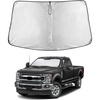 EcoNour Windshield Sunshade Compatible for Ford Super Duty 2017-2025 2026 | F250 F350 F450 F550 Sun Visor for Front Windshield & Window Sun Shade Cover, UV Heat Protector, Car Accessories