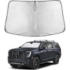 EcoNour Windshield Sunshade Compatible for GMC YukonXL 2021-2023 2024 2025 | Sun Visor for Front Windshield & Window Sun Shade Cover, UV Heat Blocker & Protector, Car Accessories