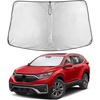 EcoNour Windshield Sunshade Compatible for Honda CRV 2017-2020 2021 2022 | Sun Visor for Front Windshield & Window Sun Shade Cover, UV Heat Blocker & Protector, Car Accessories