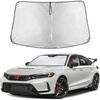 EcoNour Windshield Sunshade Compatible for Honda Civic 11th Gen 2022-2026 | Including LX, Sport, EX, Touring, and Si Window Sun Shade Cover, UV Heat Blocker & Protector, Car Accessories
