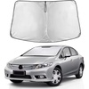 EcoNour Windshield Sunshade Compatible for Honda Civic 2006-2009 2010 2011 | Sun Visor for Front Windshield & Window Sun Shade Cover, UV Heat Blocker & Protector, Car Accessories