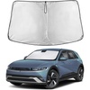 EcoNour Windshield Sunshade Compatible for Hyundai Ioniq5 2022-2025 2026 | Sun Visor for Front Windshield & Window Sun Shade Cover, UV Heat Blocker & Protector, Car Accessories