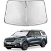 EcoNour Windshield Sunshade Compatible for Kia Carnival/Sedona 2015-2021 | Sun Visor for Front Windshield & Window Sun Shade Cover, UV Heat Blocker & Protector, Car Accessories