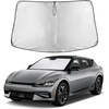 EcoNour Windshield Sunshade Compatible for Kia EV6 2022-2023 2024 2025 | Sun Visor for Front Windshield & Window Sun Shade Cover, UV Heat Blocker & Protector, Car Accessories