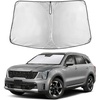 EcoNour Windshield Sunshade Compatible for Kia Sorento 2021-2024 2025 2026 | Sun Visor for Front Windshield & Window Sun Shade Cover, UV Heat Blocker & Protector, Car Accessories