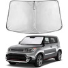 EcoNour Windshield Sunshade Compatible for Kia Soul 2014-2017 2018 2019 | Sun Visor for Front Windshield & Window Sun Shade Cover, UV Heat Blocker & Protector, Car Accessories