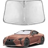 EcoNour Windshield Sunshade Compatible for Lexus LC 2018-2022 2023 2024 | Sun Visor for Front Windshield & Window Sun Shade Cover, UV Heat Blocker & Protector, Car Accessories