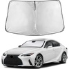 EcoNour Windshield Sunshade Compatible for Lexus is 2014-2024, 2025, 2026 | IS 300, IS 350, IS 500, IS 250, IS 200T Sun Visor for Front Window Sun Shade Cover, UV Heat Protector, Car Accessories