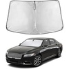EcoNour Windshield Sunshade Compatible for Lincoln Continental 2017-2020 | Sun Visor for Front Windshield & Window Sun Shade Cover, UV Heat Blocker & Protector, Car Accessories